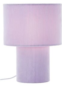 Tischleuchte "Kathleen Cordleuchte", lila (flieder, lila), 1, &Oslash; 23cm H: 30cm, 1 Stk., LeGer Home by Lena Gercke, Leuchten, Cordstoff, H 30 cm, &Oslash; 23 cm, E27, Cord, Stoffleuchte, Tischlampe, Tischleuchte