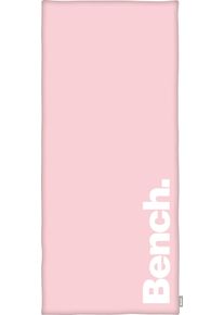 Strandtuch Bench. "Bench", rosa, B:80cm L:180cm, Velours, Obermaterial: 100% Baumwolle, Handt&uuml;cher, Strandtuch, mit dekorativem "Bench" Schriftzug