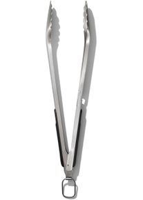 Grillzange OXO GOOD GRIPS, silber (silberfarben), B:5cm L:48cm, Edelstahl, K&uuml;chenzangen, Grillzange, mit integriertem Flaschen&ouml;ffner, Edelstahl