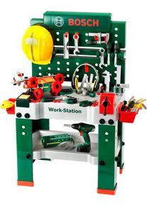 Spielwerkbank klein "BOSCH Werkbank No.1 2016", bunt, Rollenspielzeug, KinderB:62cm H:100cm T:42cm, Kunststoff, Spielwerkbank, mit Sound, Made in Germany, B:62cm H:100cm T:42cm