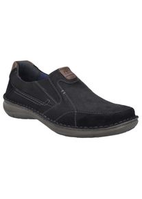 Slipper Josef Seibel "New Anvers 01", Herren, Gr. 50, braun (schwarz, braun), Leder, kontrastfarbene Details, Schuhe Slipper, Slip-on Sneaker, Bequemschuh, Komfortschuh in Weite K (=extraweit)