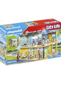Konstruktions-Spielset Playmobil "Gro&szlig;e Schule (71327), My City Life", bunt, Spielbausteine, Kinder, Kunststoff, Konstruktions-Spielset, Made in Germany