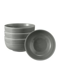 Schale SELTMANN WEIDEN "M&uuml;slischalen Terra &oslash; 15 cm 4er Set", grau (perlgrau), L:15cm, Sch&uuml;sseln, Schale