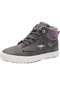Sneaker Kangaroos "Kavu X", M&auml;dchen, Gr. 32, grau (grau, rosa), Synthetik, Textil, Schuhe Sneaker, gef&uuml;ttert
