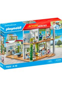 Konstruktions-Spielset Playmobil "Modernes Krankenhaus (71615), Action Heroes", bunt, Spielbausteine, Kinder, Kunststoff, Konstruktions-Spielset, Made in Europe, Topseller