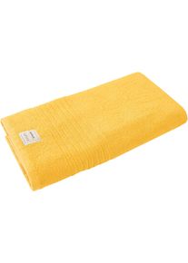 Badetuch Dyckhoff "Nature", gelb (amber), B:70cm L:200cm, Frottier, Obermaterial: 100% Baumwolle, Handt&uuml;cher, Badetuch
