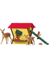 Spielwelt Schleich "FARM WORLD, F&uuml;tterung der Waldtiere (42658)", bunt, Spielfigurenwelten, Kinder, Kunststoff, Spielwelt