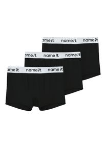 Trunk name it "NKMBOXER 3P", M&auml;dchen, Gr. 116, 3 Stk., wei&szlig; (schwarzdetail:hellwei&szlig; waistband), Jersey, Obermaterial: 95% Baumwolle, 5% Elasthan, unifarben, eng, Unterhosen Trunk, eng, Jersey, Logoschriftzug, angesetztes B&uuml;ndchen