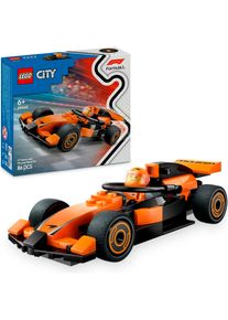 Konstruktionsspielsteine Lego "F1 Rennfahrer mit McLaren Rennauto (60442), Lego City", bunt, Spielbausteine, Kinder, Kunststoff, Konstruktionsspielsteine, Made in Europe