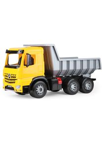 Spielzeug-LKW LENA "Giga Trucks, Muldenkipper Arocs", grau (grau, gelb), Spielzeugfahrzeuge, KinderB:29cm H:34cm T:67cm, Kunststoff, Spielzeug-LKW, Made in Europe, B:29cm H:34cm T:67cm