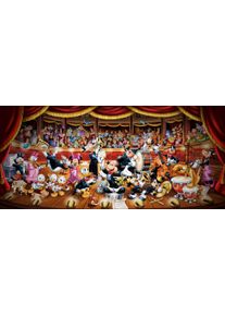 Puzzle Clementoni "Panorama High Quality Collection, Disney Orchester", bunt, Puzzles, KinderB:291cm H:134cm, Pappe, Motiv, Puzzle, Made in Europe, B:291cm H:134cm