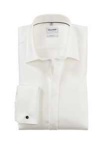 Businesshemd OLYMP "Level Five body fit", Herren, Gr. 40, N-Gr, beige (hellbeige), Web, Obermaterial: 97% Baumwolle, 3% Elastolefin, k&ouml;rpernah, Umschlagmanschette, Hemden Businesshemd