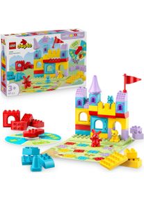 Konstruktionsspielsteine Lego "Hopsys Burgspiel (10450), Lego DUPLO Town", bunt, Spielbausteine, Kinder, Kunststoff, Konstruktionsspielsteine, Made in Europe