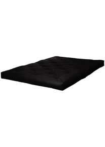 Futonmatratze Karup Design "Double Latex Futon, 18 cm hoch, mehrere Gr&ouml;&szlig;en, handgefertigt", schwarz, B:160cm H:18cm L:200cm, Bezug Matratze: 100% Baumwolle, Matratzen, Futonmatratze, Aus Baumwolle mit einem Kern aus Latexschaum. Made in Europe