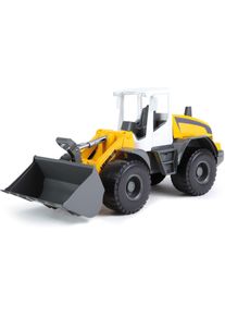 Spielzeug-Radlader LENA "Worxx, Liebherr L538", gelb, Spielzeugfahrzeuge, KinderB:19cm H:24cm T:48cm, Kunststoff, Spielzeug-Radlader, Made in Europe, B:19cm H:24cm T:48cm