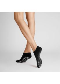 Sneakersocken Hudson "Sneaker Homepads", Damen, Gr. 35-38, grau (silber 0502), Obermaterial: 85% Baumwolle CO. 13% Polyamid PA. 2% Elasthan EL., Socken Sneakersocken
