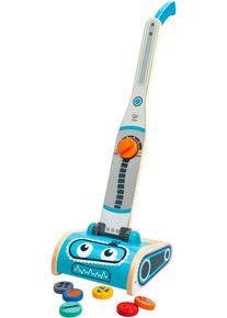 Kinder-Staubsauger HAPE, blau (bunt), Spielzeug-Haushaltsger&auml;te, KinderB:22cm H:60cm T:11,5cm, Holz, Kunststoff, Kinder-Staubsauger, B:22cm H:60cm T:11,5cm
