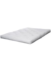 Futonmatratze Karup Design "Double Latex Futon, 18 cm hoch, mehrere Gr&ouml;&szlig;en, handgefertigt", beige (wei&szlig;), B:180cm H:18cm L:200cm, Bezug Matratze: 100% Baumwolle, Matratzen, Futonmatratze, Aus Baumwolle mit einem Kern aus Latexschaum. Made in Europe