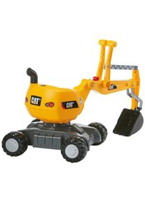 Spielzeug-Aufsitzbagger Rolly Toys "Digger CAT", gelb, Spielzeugfahrzeuge, KinderB:43cm H:74cm T:102cm, Kunststoff, Spielzeug-Aufsitzbagger, BxTxH: 43x102x74 cm, B:43cm H:74cm T:102cm