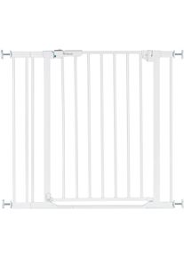 T&uuml;rschutzgitter hauck "Clear Step Set 2 inklusive Verl&auml;ngerung 9 cm, White", Baby, Gr. B/H/T: 84cm x 77cm x 1,5cm, wei&szlig;, Kunststoff, Stahl, Schutzgitter T&uuml;rschutzgitter, auch als Treppenschutzgitter verwendbar; 84-89 cm, flacher Durchgang