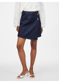 Jeansrock Y.A.S "YASLISANA HMW SHORT DENIM SKIRT S. NOOS", Damen, Gr. 38, dunkelblau denim, Denim/Jeans, Obermaterial: 100% Baumwolle, unifarben, kurz, R&ouml;cke Jeansrock