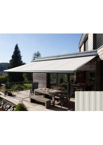 Kassettenmarkise Wismar "Classic S-Compact", grau, B:550cm, Polyacryl, Markisen, Kassettenmarkise, Breite: 550 cm, Ausfall: 300 cm