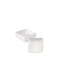Dipschale VILLEROY & BOCH "Dipsch&auml;lchen NewWave 8,5 x 8,5 cm 4er Set wei&szlig;", wei&szlig;, Sch&uuml;sseln, Dipschale
