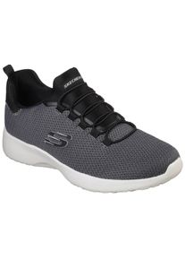 Slip-On Sneaker Skechers "DYNAMIGHT", Herren, Gr. 47,5, schwarz, Synthetik, Textil, Schuhe Slip-On Sneaker, Slipper, Freizeitschuh, Trainingschuh mit Memory Foam-Innensohle