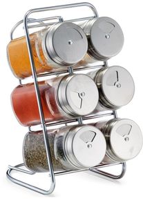 Gew&uuml;rzst&auml;nder zeller PRESENT, silber (silberfarben, transparent), Gew&uuml;rzstreuer, Gew&uuml;rzst&auml;nder, zum individuellen Bef&uuml;llen