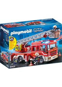Konstruktions-Spielset Playmobil "Feuerwehr-Leiterfahrzeug (9463), My Action Heroes", bunt, Spielbausteine, Kinder, Kunststoff, Konstruktions-Spielset, Made in Germany