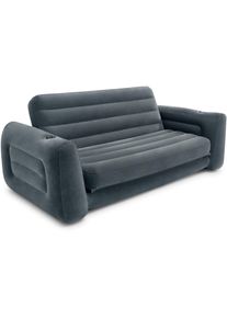 Luftsofa Intex "Pull Out Sofa", grau, Luftbetten, B/H/L: 203cm x 66cm x 224cm, Vinyl, Luftsofa, B:203cm H:66cm L:224cm