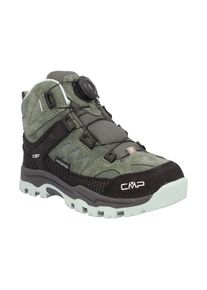 Outdoorschuh CMP "KIDS KIRUNA MID FITGO WP TREKKING SHOES", Kinder, Gr. 34, gr&uuml;n (musk, jade), Leder, Schuhe Outdoorschuh, wasserdicht