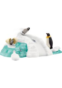 Spielfigur Schleich "WILD LIFE, Pinguin-Familienspa&szlig; (42661)", bunt, Spielfiguren, Kinder, Kunststoff, Spielfigur