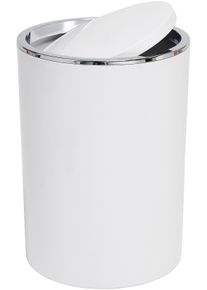 Kosmetikeimer Bischof "Spola", wei&szlig;, H:30cm &Oslash;:18,5cm, Kunststoff, M&uuml;lleimer, Kosmetikeimer, Fassungsverm&ouml;gen 5,5l