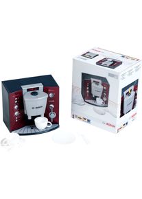 Kinder-Kaffeemaschine klein "Bosch Kaffeemaschine mit Sound & Espressoset", rot (rot, grau), Spielzeug-Haushaltsger&auml;te, KinderB:20cm H:17cm T:15cm, Kinder-Kaffeemaschine, mit Soundfunktion, Made in Germany, B:20cm H:17cm T:15cm