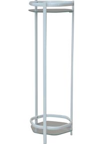 Beistelltisch, wei&szlig;, B:27cm H:86cm T:28cm, HOFMANN LIVING AND MORE, Tische, Beistelltisch, mit 2 Sicherheitsglasplatten