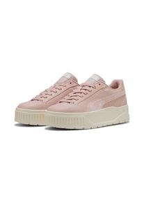 Sneaker Puma "KARMEN II CRAFTED FLOWERS", Damen, Gr. 41, wei&szlig; (rose quartz, Puma wei&szlig;), Synthetik, Schuhe Sneaker