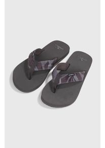O`Neill Zehentrenner O'NEILL "O'NEILL FABRIC SANDALS", Herren, Gr. 44, schwarz (schwarz dipped leaves), Synthetik, Schuhe Zehentrenner