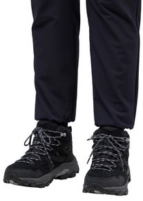 Wanderstiefel Jack Wolfskin "VOJO TOUR LT TEXAPORE MID W", Damen, Gr. UK 7 - EU 40,5, Normalschaft, grau (phantom), Obermaterial: Leder. Obermaterial 2: Synthetik. Futter: Polyester, Schuhe Wanderstiefel