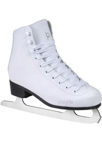 Schlittschuhe Powerslide "Classic White Playlife" Gr. 40, wei&szlig;, Inlineskates_Rollschuhe, 40 (bis 100 kg), Vinyl, Schlittschuhe