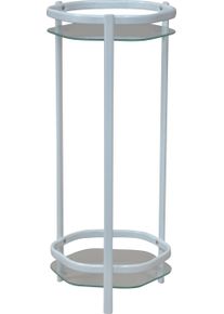 Beistelltisch, wei&szlig;, B:27cm H:66cm T:28cm, HOFMANN LIVING AND MORE, Tische, Beistelltisch, mit 2 Sicherheitsglasplatten