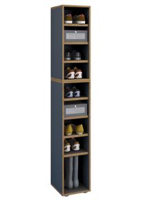 Schuhregal Vcm "Holz Regal Schuhschrank Schuhregal Salia B30", grau (anthrazit), Regale, Schuhregal
