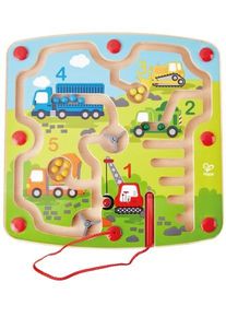 Spiel HAPE "Baufahrzeuge-Labyrinth", bunt, Spiele, KinderB:25cm H:2cm T:25cm, Holz, Spiel, B:25cm H:2cm T:25cm