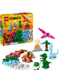 Konstruktionsspielsteine Lego "Kreative Dinosaurier (11041), Lego Classic", bunt, Spielbausteine, Kinder, Kunststoff, Konstruktionsspielsteine, Made in Europe