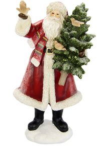 Weihnachtsfigur I.GE.A. "Nikolaus", rot, B:15cm H:29cm, Polyresin, Dekofiguren, Weihnachtsfigur, Nikolaus Dekoration
