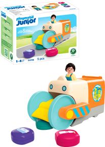 Konstruktions-Spielset Playmobil "Spa&szlig;iges M&uuml;llsammelfahrzeug (71774), Junior", bunt, Spielbausteine, Baby, Kunststoff, Konstruktions-Spielset, Made in Europe