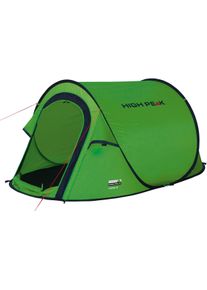 Wurfzelt High Peak "Vision 2", gr&uuml;n (gr&uuml;n anthrazit), Zelte, B/H/L: 140cm x 100cm x 235cm, Wurfzelt, B:140cm H:100cm L:235cm