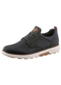 Slip-On Sneaker Rieker, Herren, Gr. 46, bunt (dunkelblau, braun), Lederimitat, Nubukleder, Textil, Schuhe Slip-On Sneaker, Slipper, Halbschuh, Freizeitsneaker zum Schlupfen