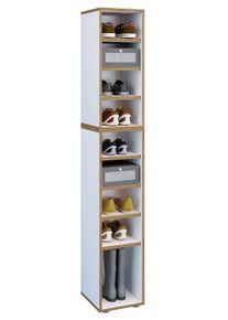 Schuhregal Vcm "Holz Regal Schuhschrank Schuhregal Salia B30", wei&szlig;, Regale, Schuhregal