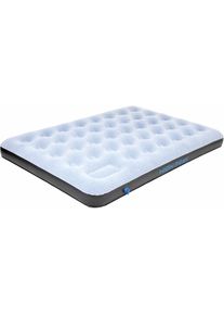 Luftbett High Peak "Double Comfort Plus", blau (grau, blau, schwarz), Luftbetten, B/H/L: 138cm x 20cm x 197cm, Materialmix, Luftbett, B:138cm H:20cm L:197cm